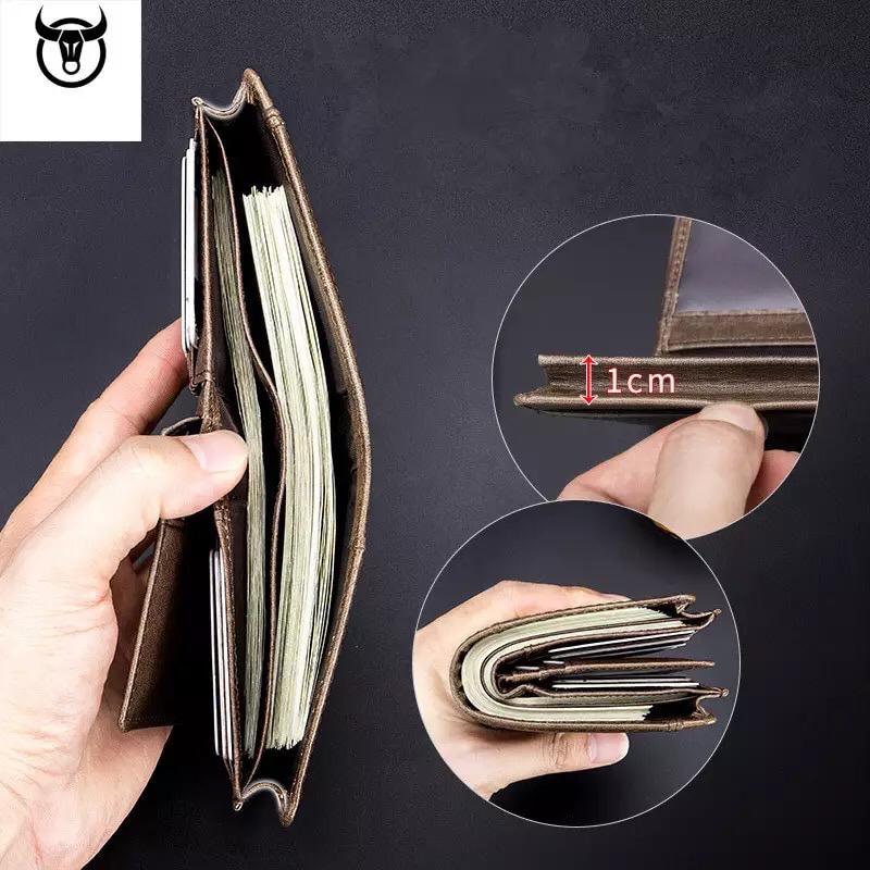 Bullcaptain Zipper Men's Wallet